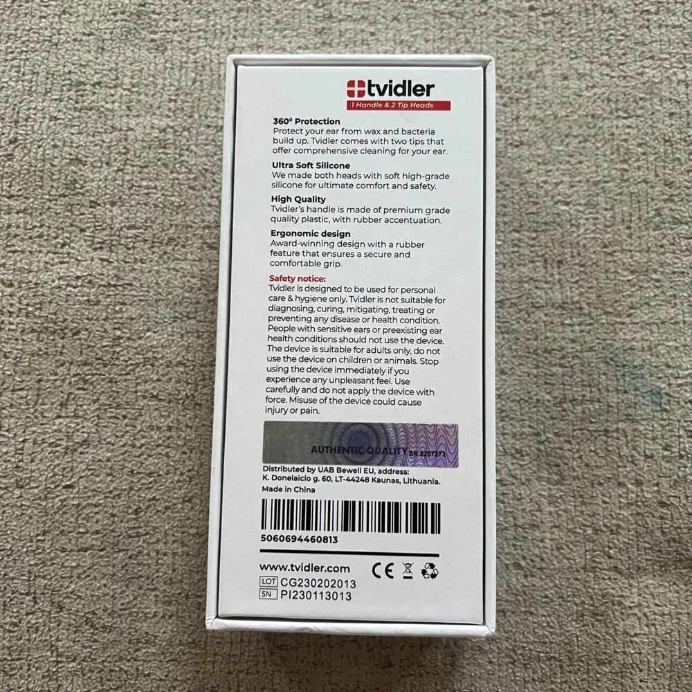 Tvidler Ear Wax Remover Tool Kit Spiral Silicone Ear Cleaner Tips Case New Open